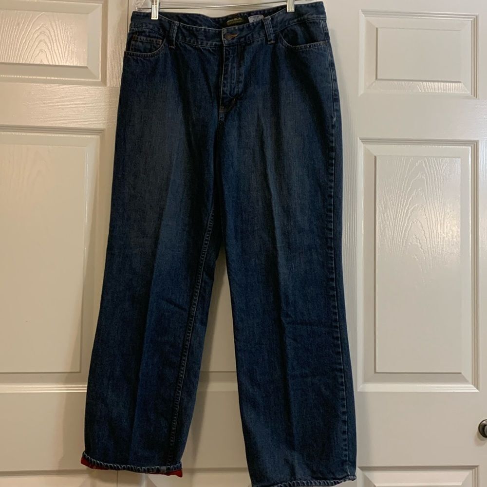 EDDIE BAUER, ladies lined jeans, size 16, great condition